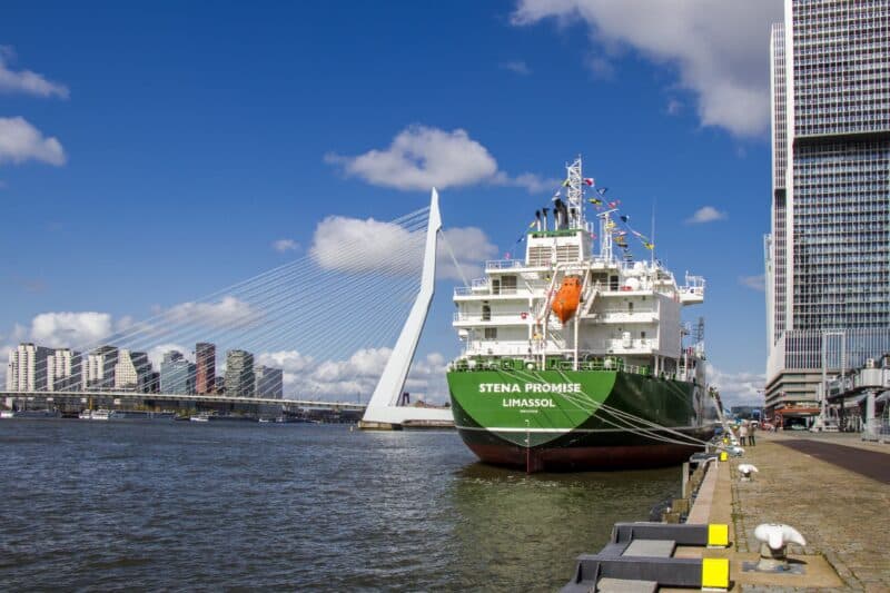 Proman Stena Bulk Officially Names Methanol Tanker Stena Promise In The Port Of Rotterdam Proman